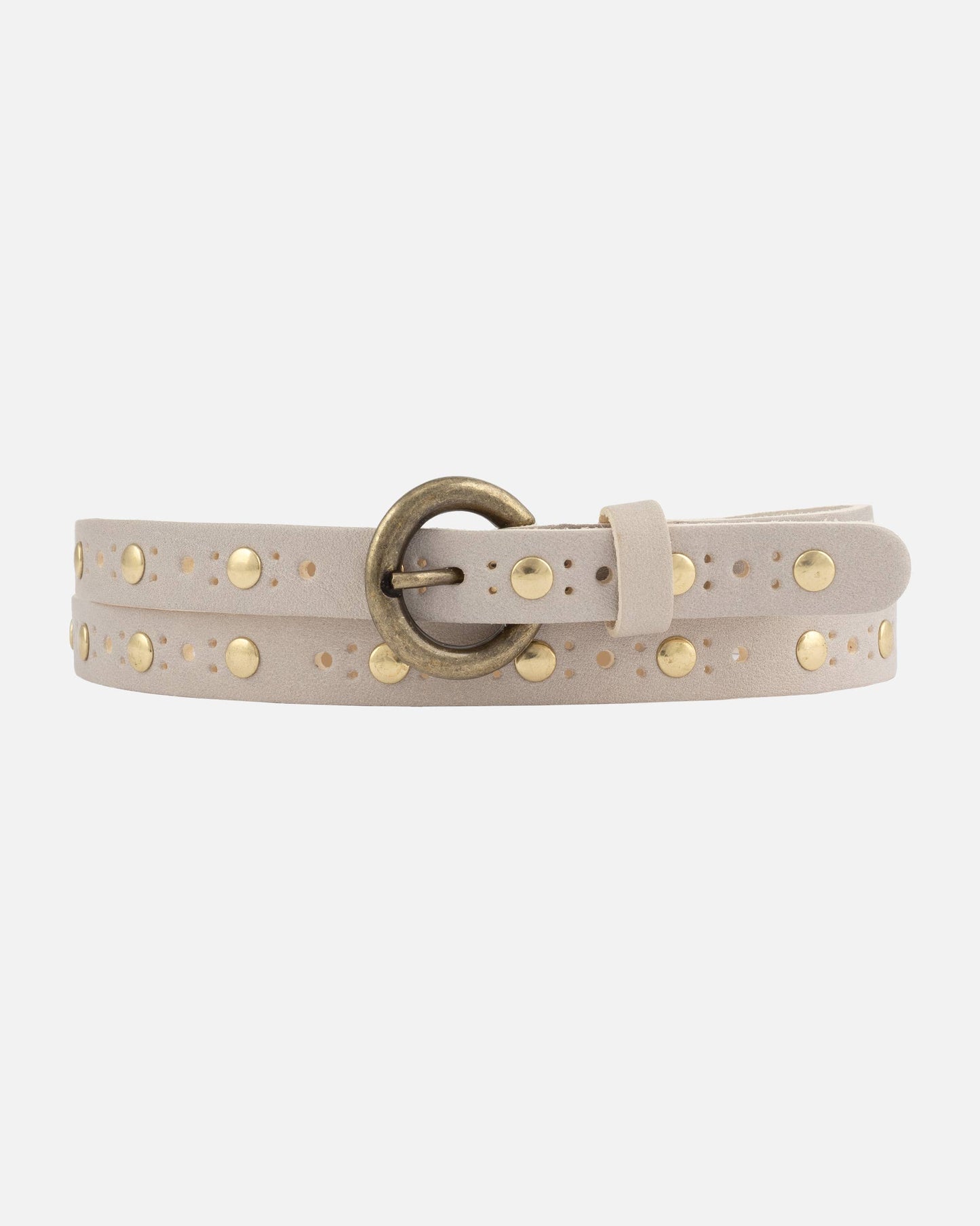 Chloe | Vintage Studded Skinny Belt