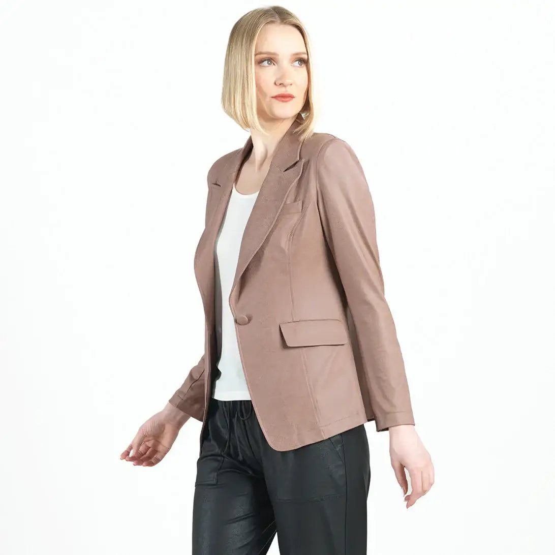 JK124 - Liquid Leather ™ Signature Pocket Blazer
