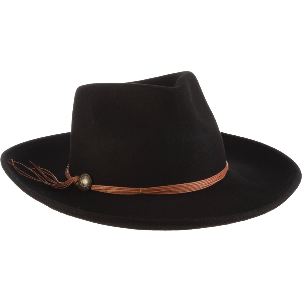 Womens Fall Wool Felt Rancher Hat Wide Brim- Palermo