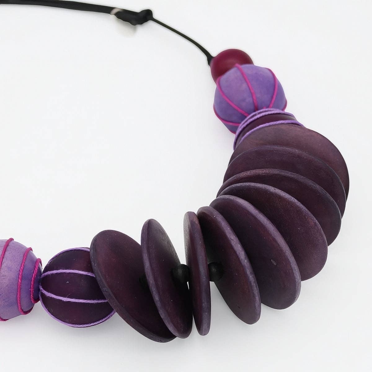 Chunk Purple Indie Statement Necklace