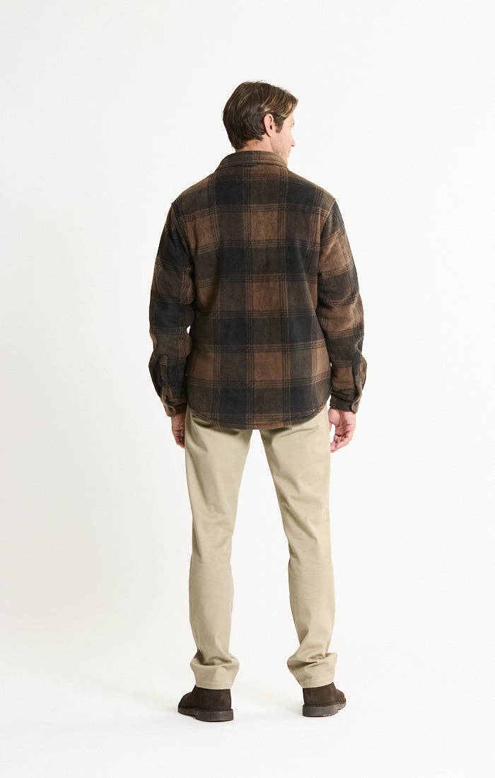 Sherpa Bonded Plaid Overshirt