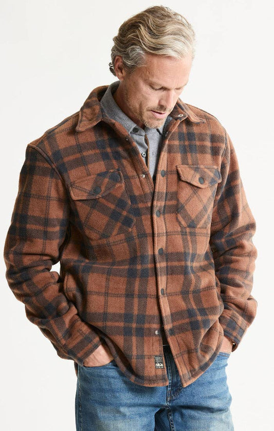 Sherpa Bonded Plaid Overshirt