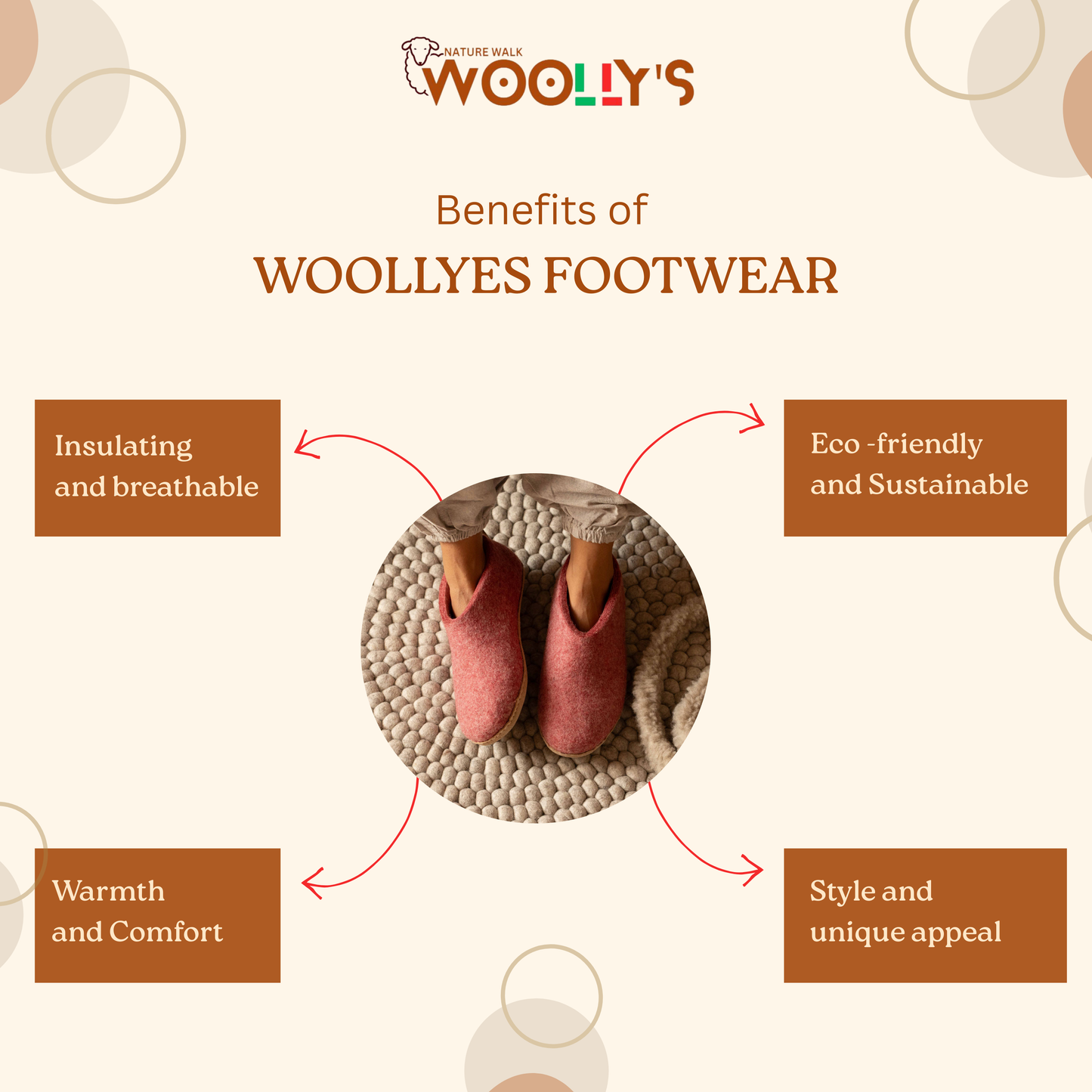 Indoor Open Heel Slippers With Leather Sole - Denim