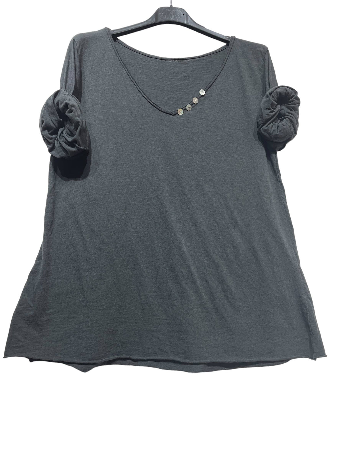 69461 BASIC COTTON TSHIRT: Black