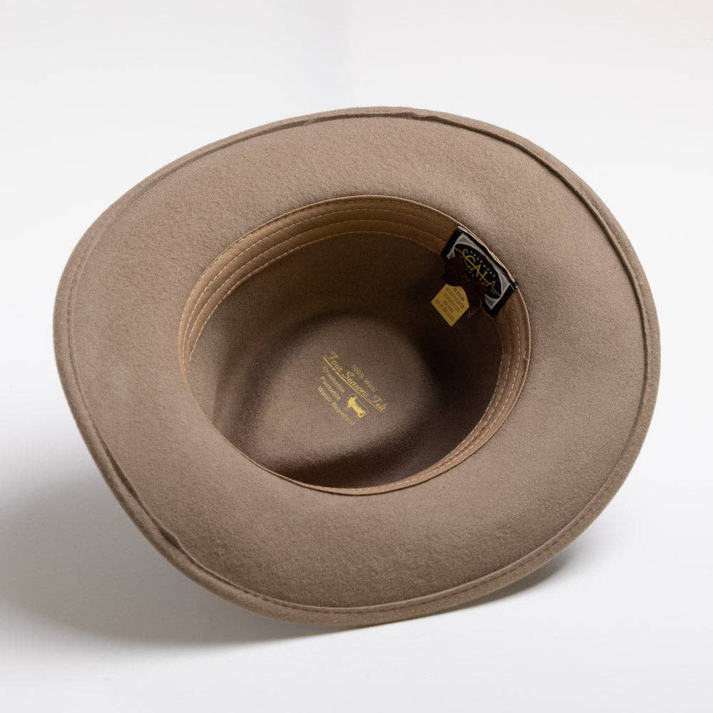 Mens Winter Wool Felt Crushable Hat- Dakota