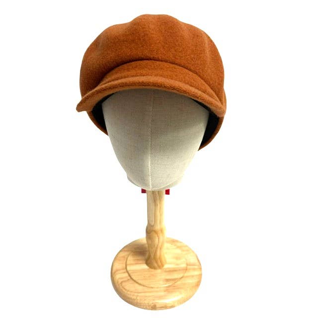 23S-0818 Boiled Wool News Boy Cap