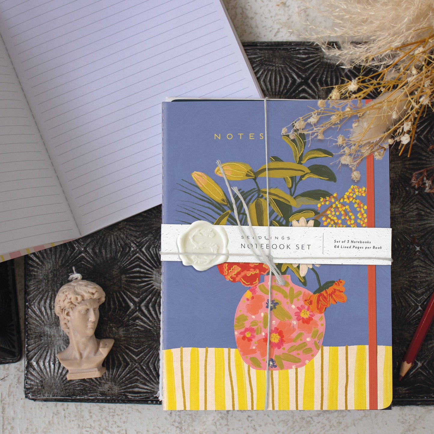 Lazy Daisy Sewn Trio Notebook Set