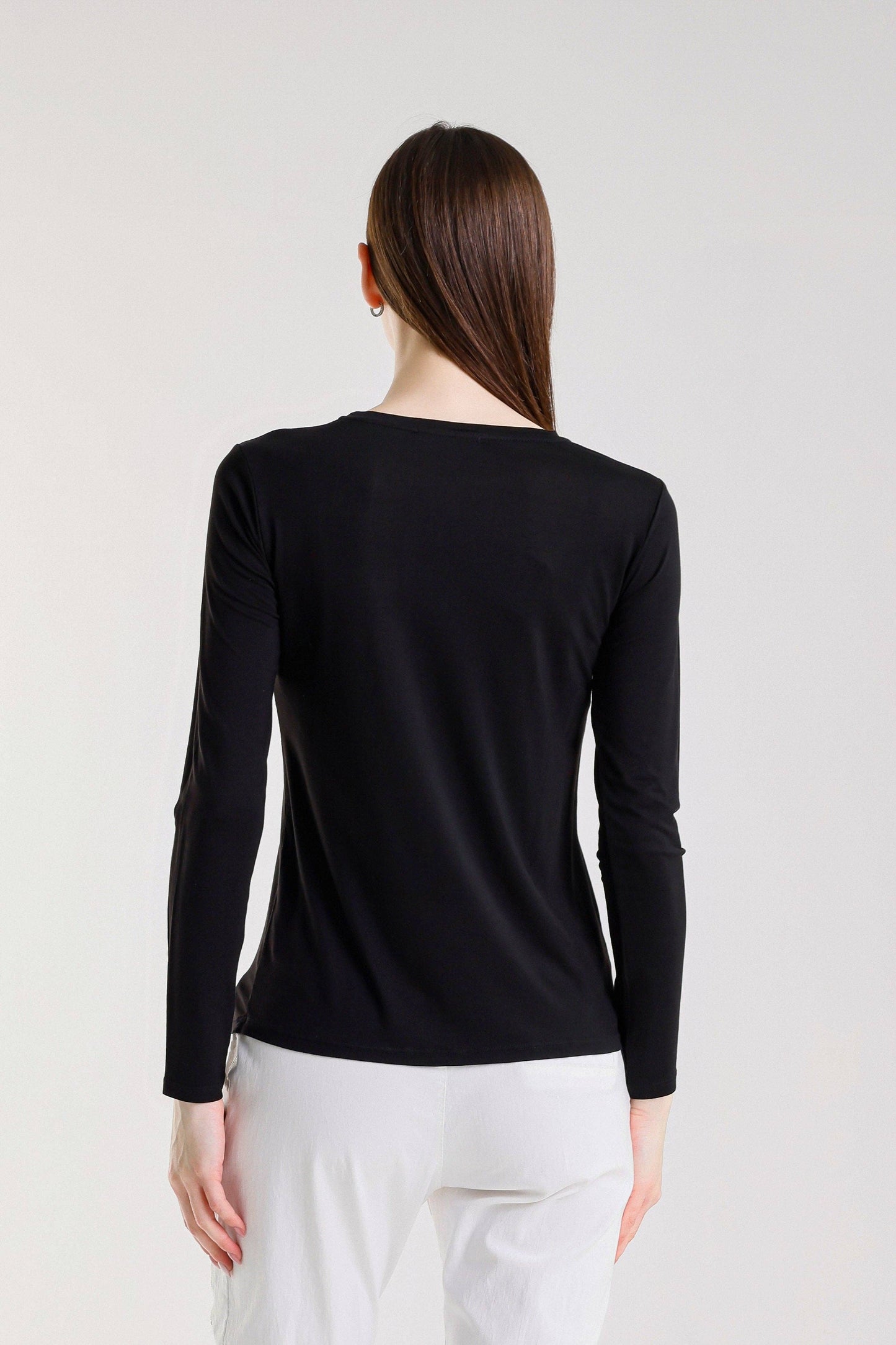 Renata Long Sleeve Crew Neck Tee (BLS432)