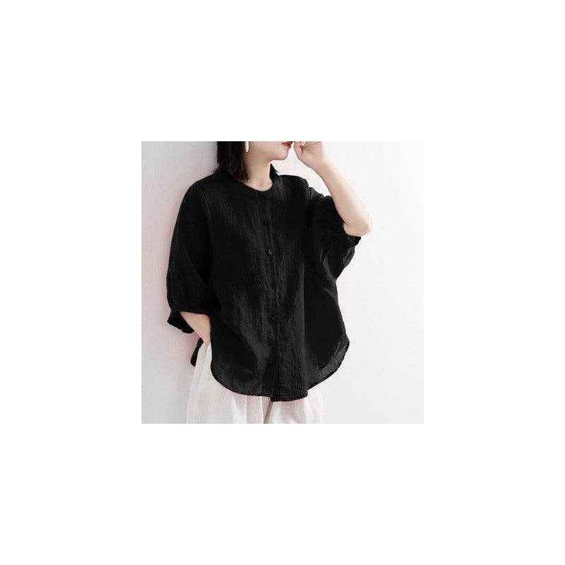 Artistic Lantern Sleeve Blouse