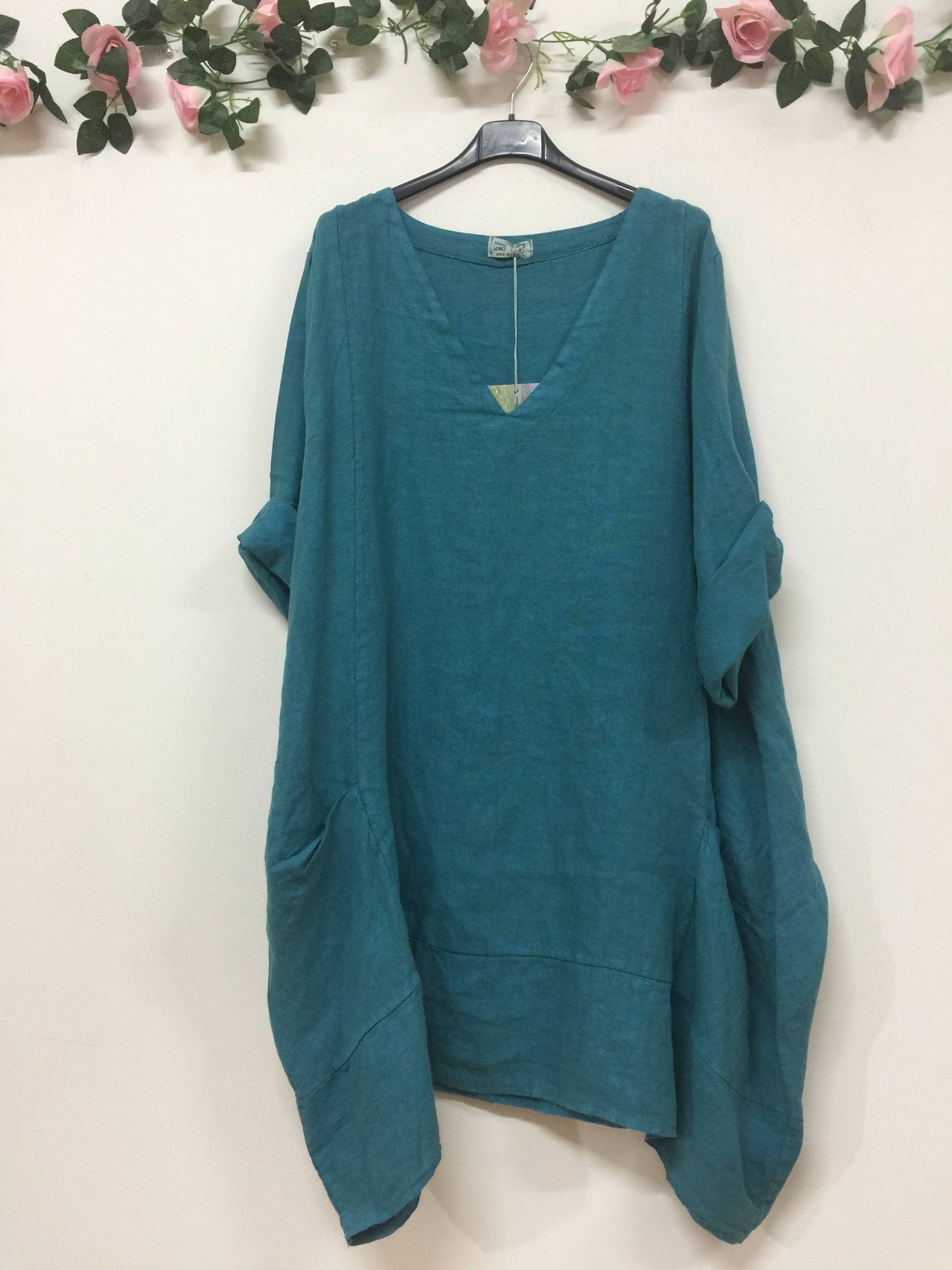 LINEN DRESS. 67188 MELANIA