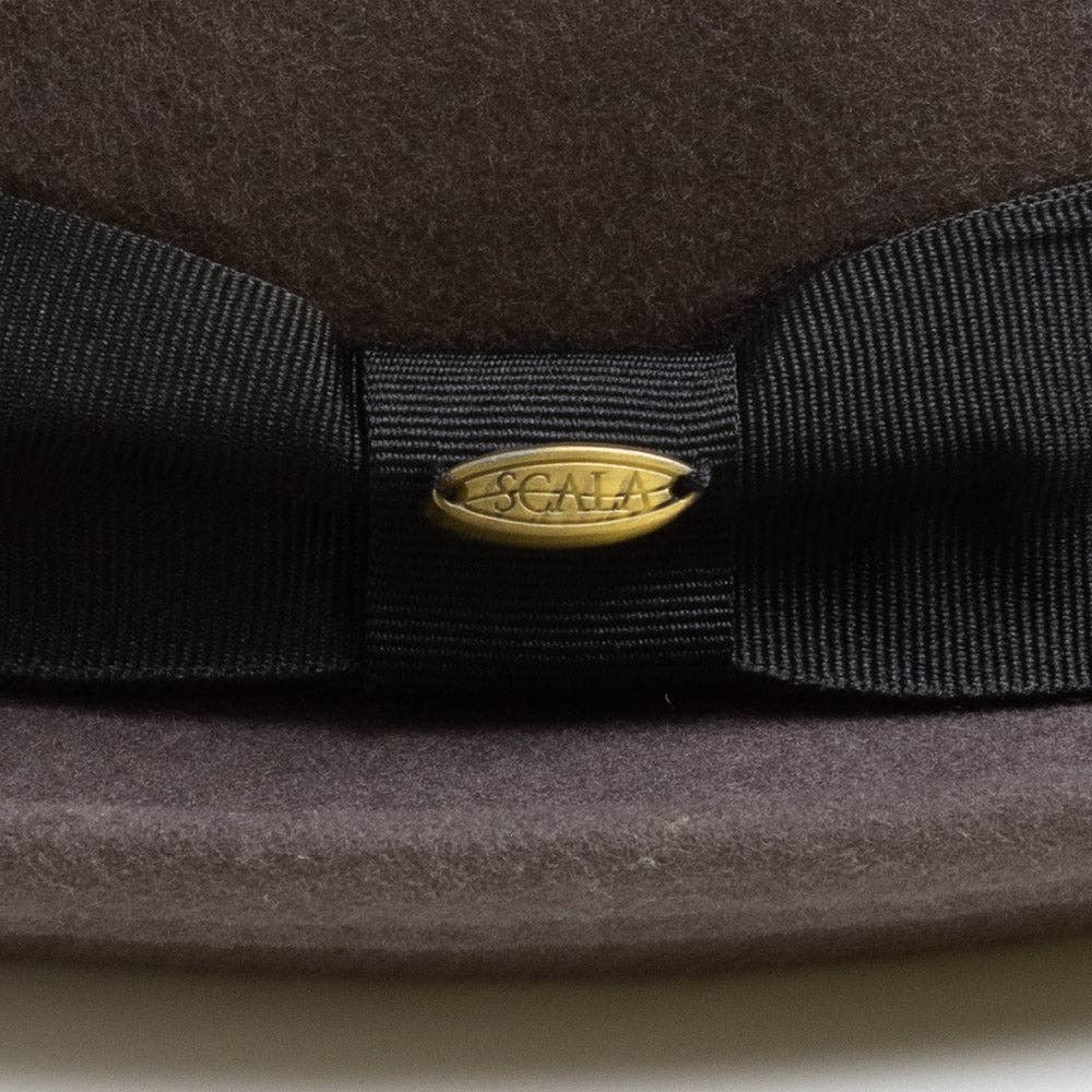 Mens Winter Wool Felt Crushable Fedora Hat- Bristol