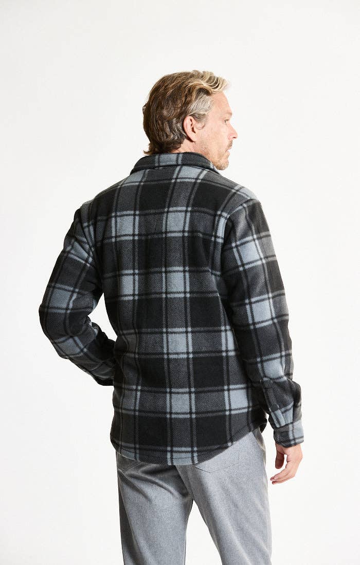 Sherpa Bonded Plaid Overshirt