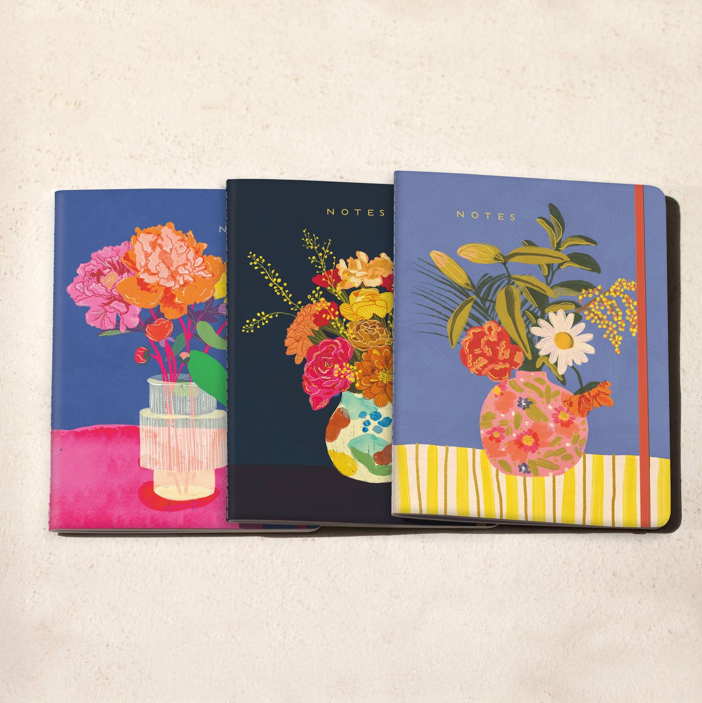 Lazy Daisy Sewn Trio Notebook Set