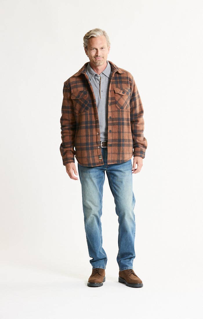 Sherpa Bonded Plaid Overshirt