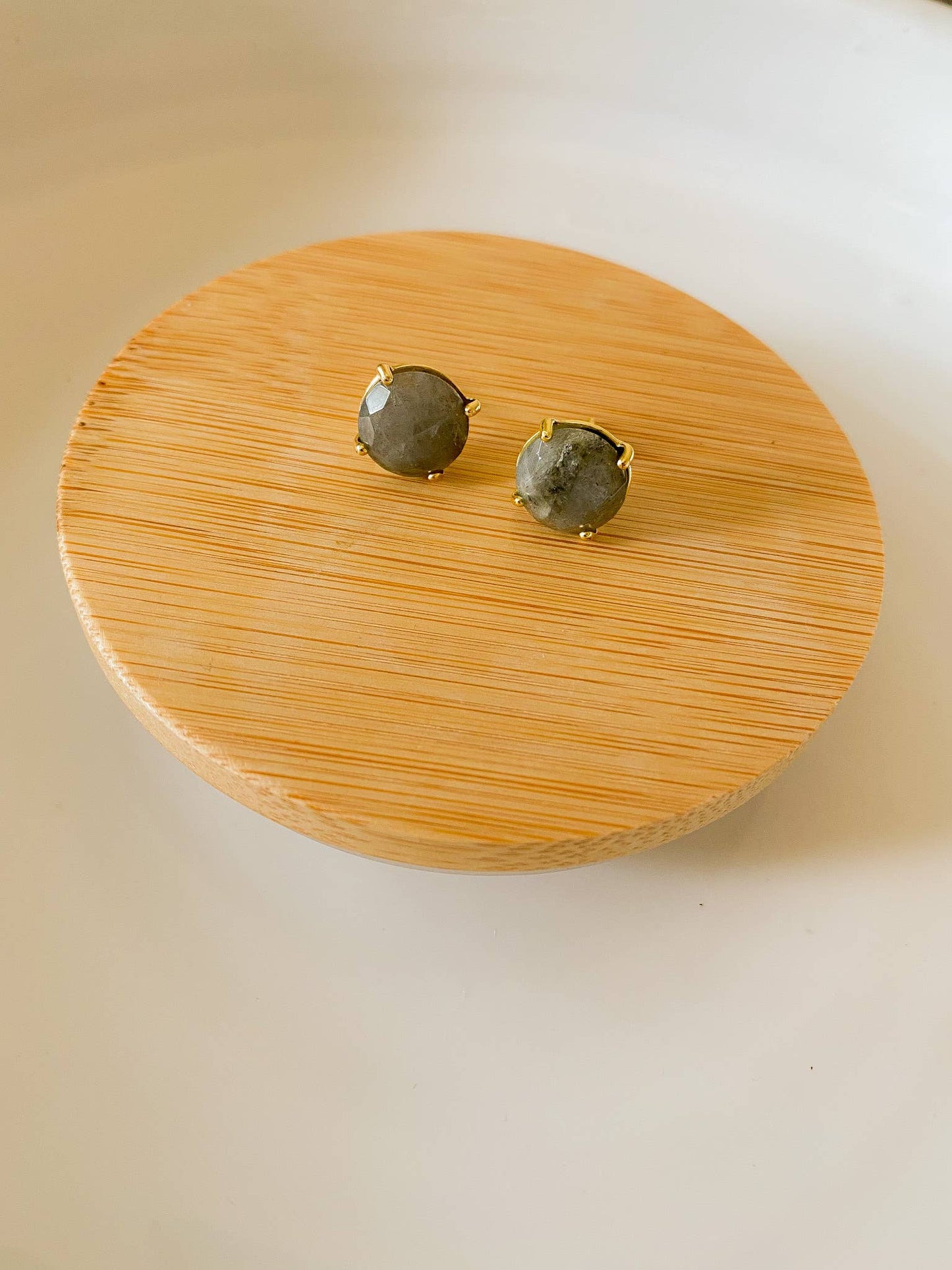 Big Gem Stud Earrings