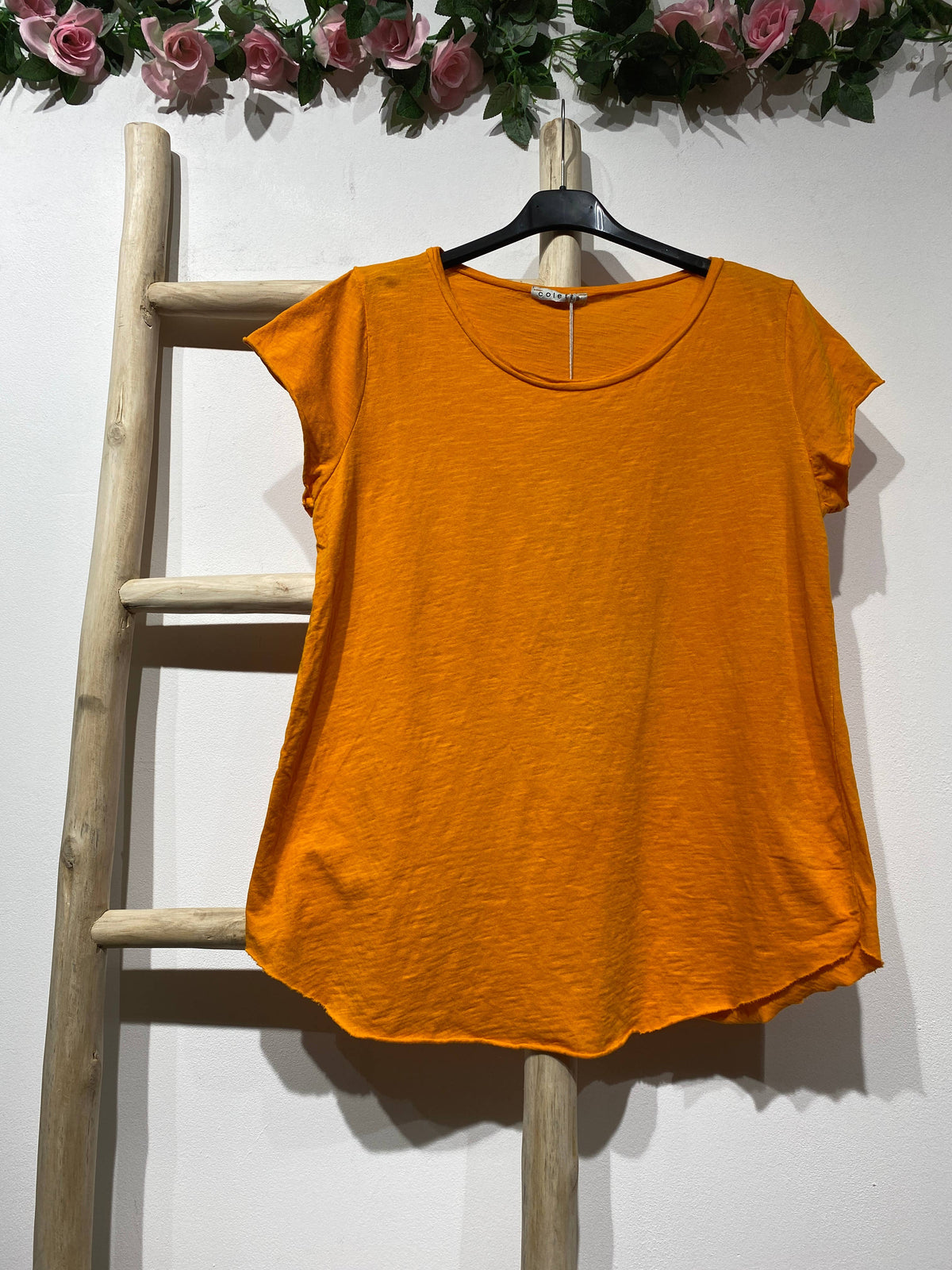 COTTON T-SHIRT ROUND NECK, BASIC 8117