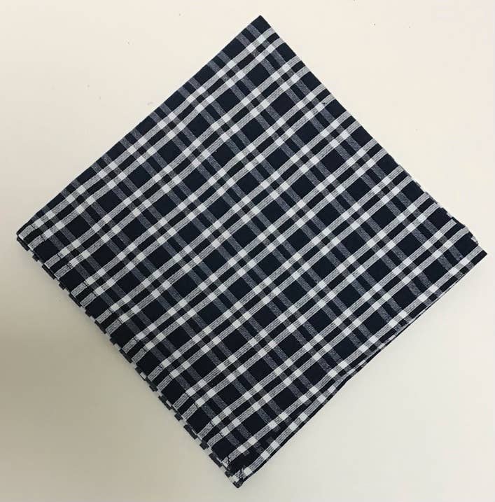 Napkins Woven Cottage Plaid Navy