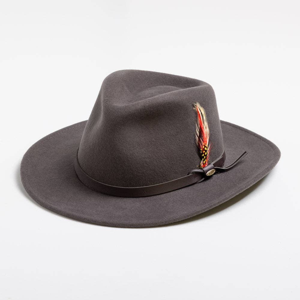 Mens Winter Wool Felt Crushable Hat- Dakota