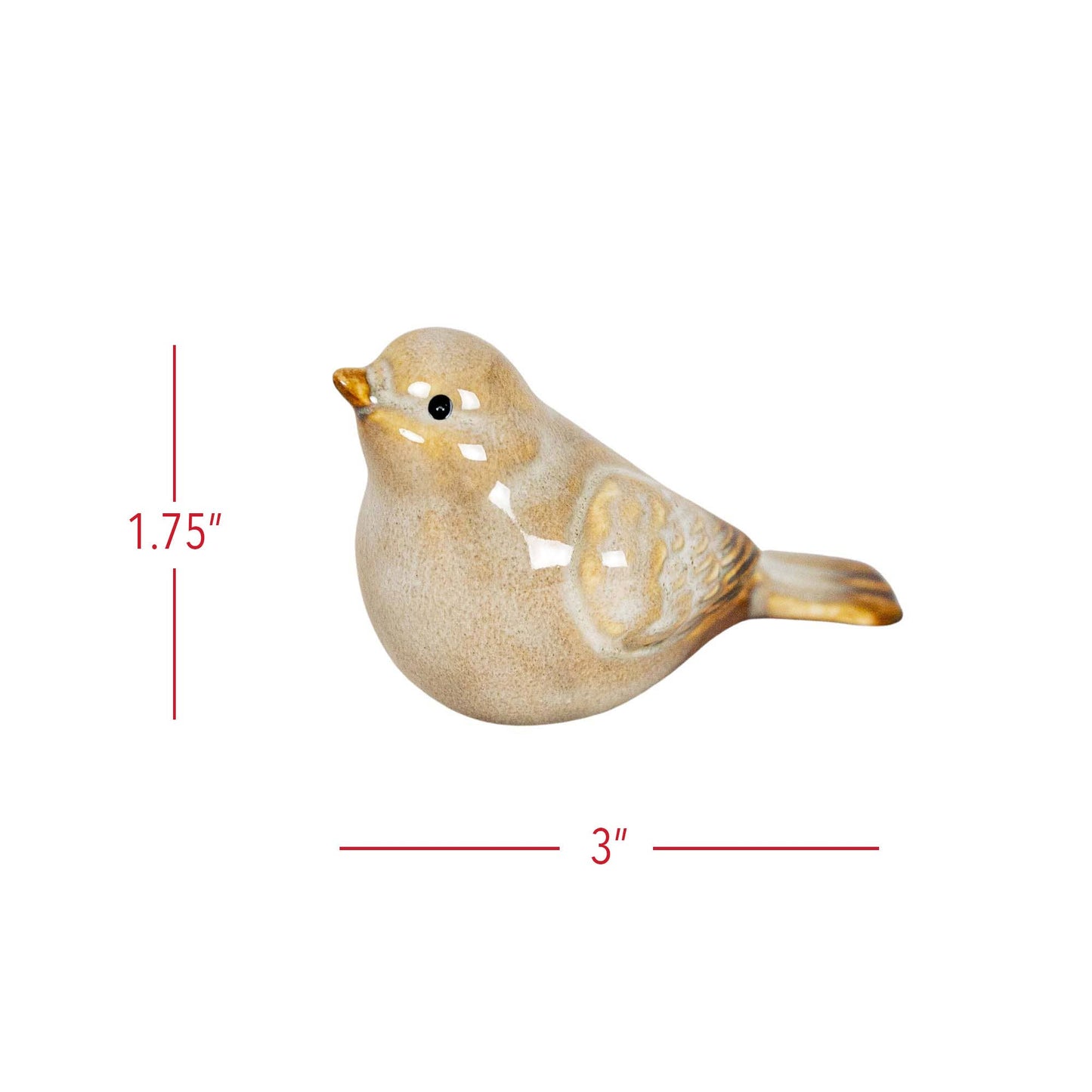 Nalin Garden Ceramic Bird Accents White