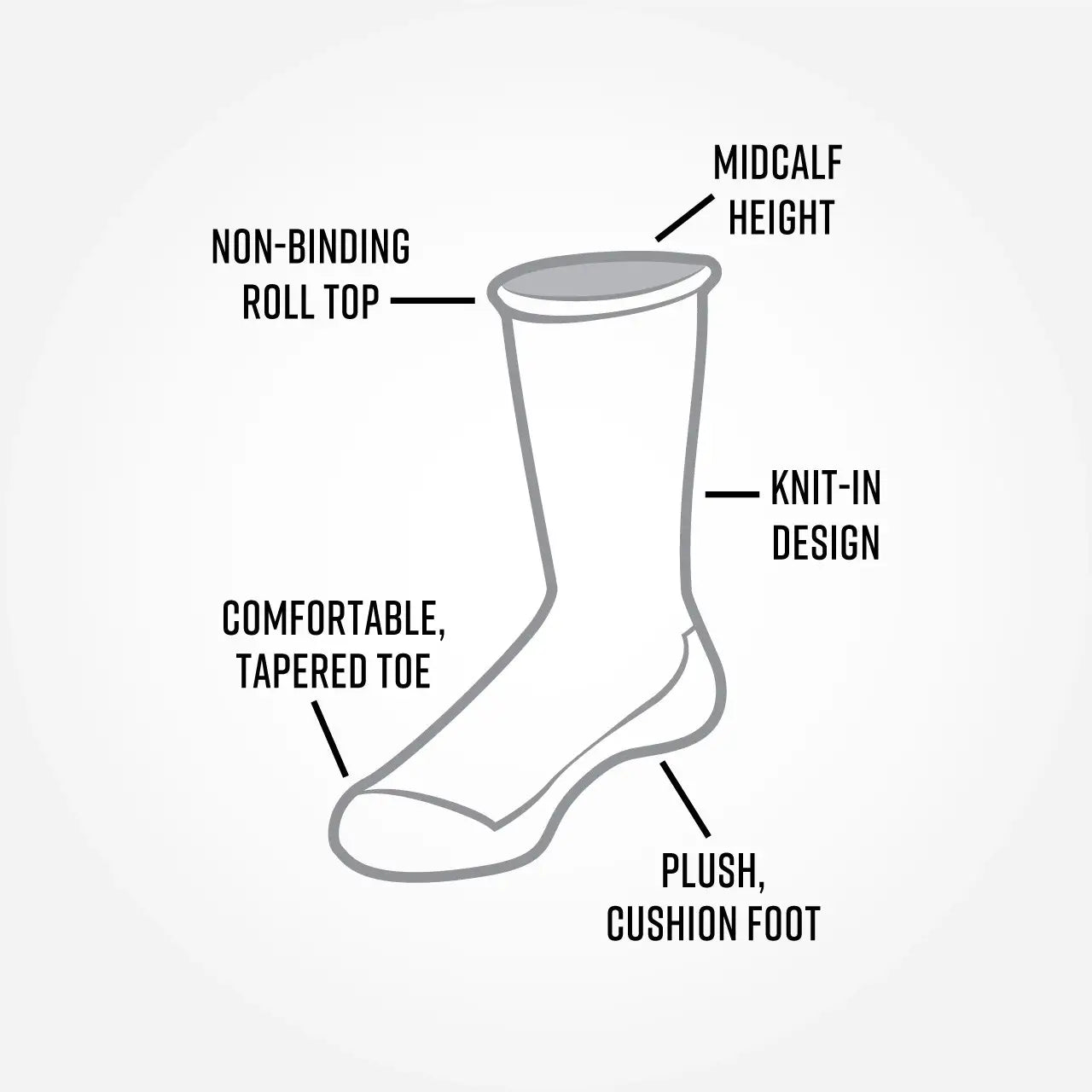 Organic Cotton Cushion Crew Socks
