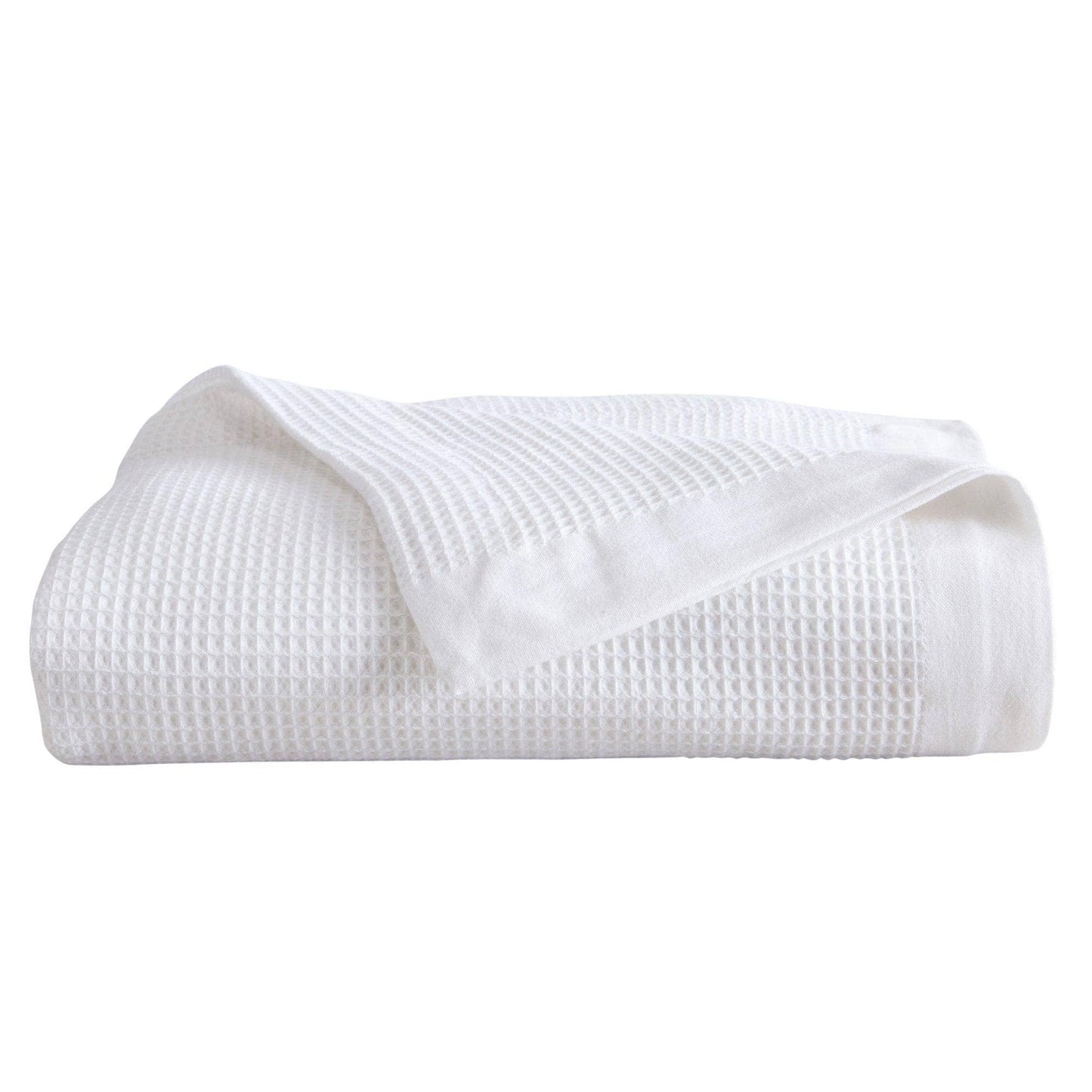 100% Cotton Small Waffle Weave Blanket - Hazel Collection