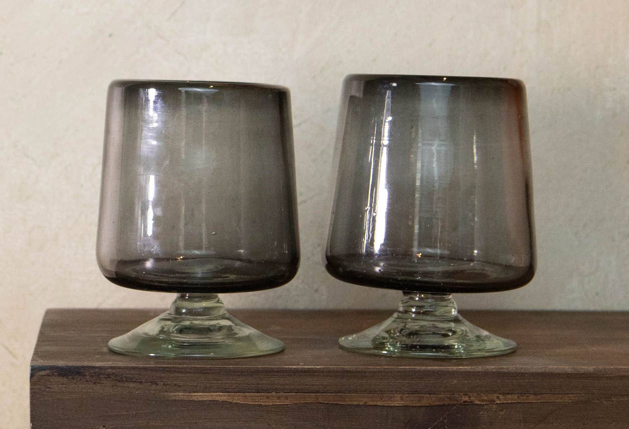 Handblown Short Stemmed Wine Glass