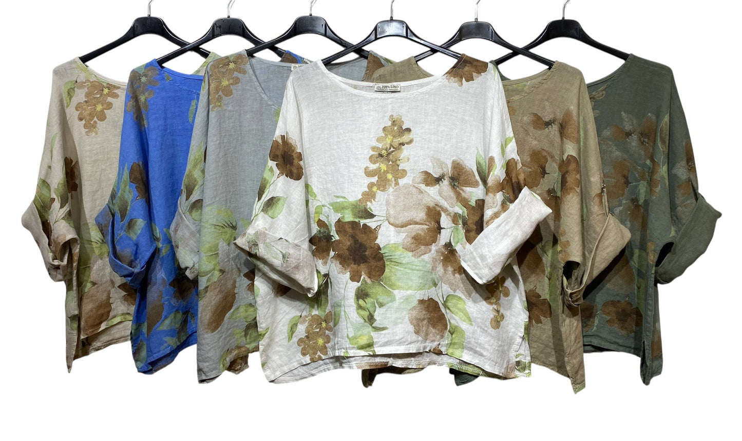8828 LINEN BLOUSE