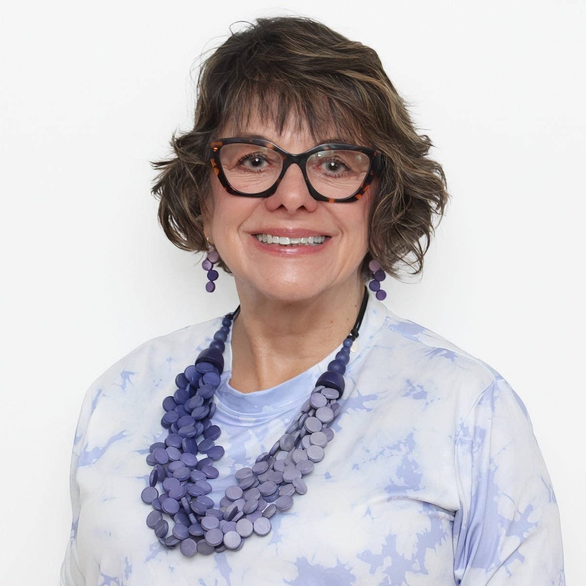 Ombre Purple Gillian Necklace