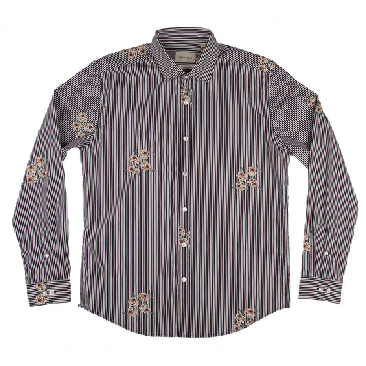 Floral Stripe Long Sleeve