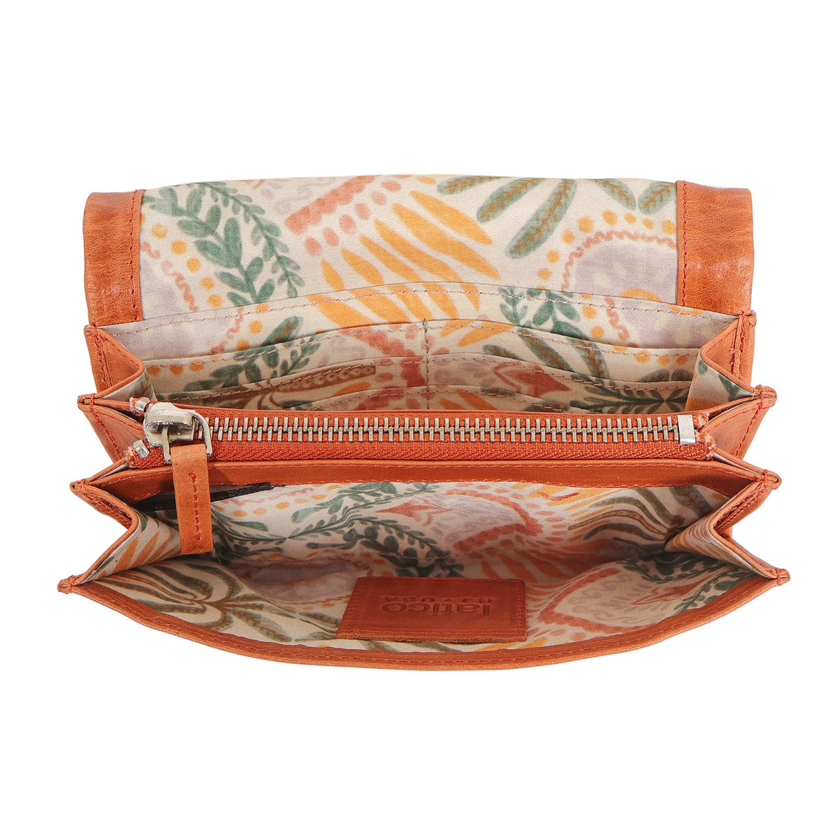 Eloise Crackled Napa Leather Wallet