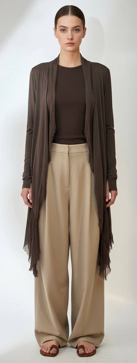 Silk and Viscose Cardigan 
No Tariffs Will Be Ad