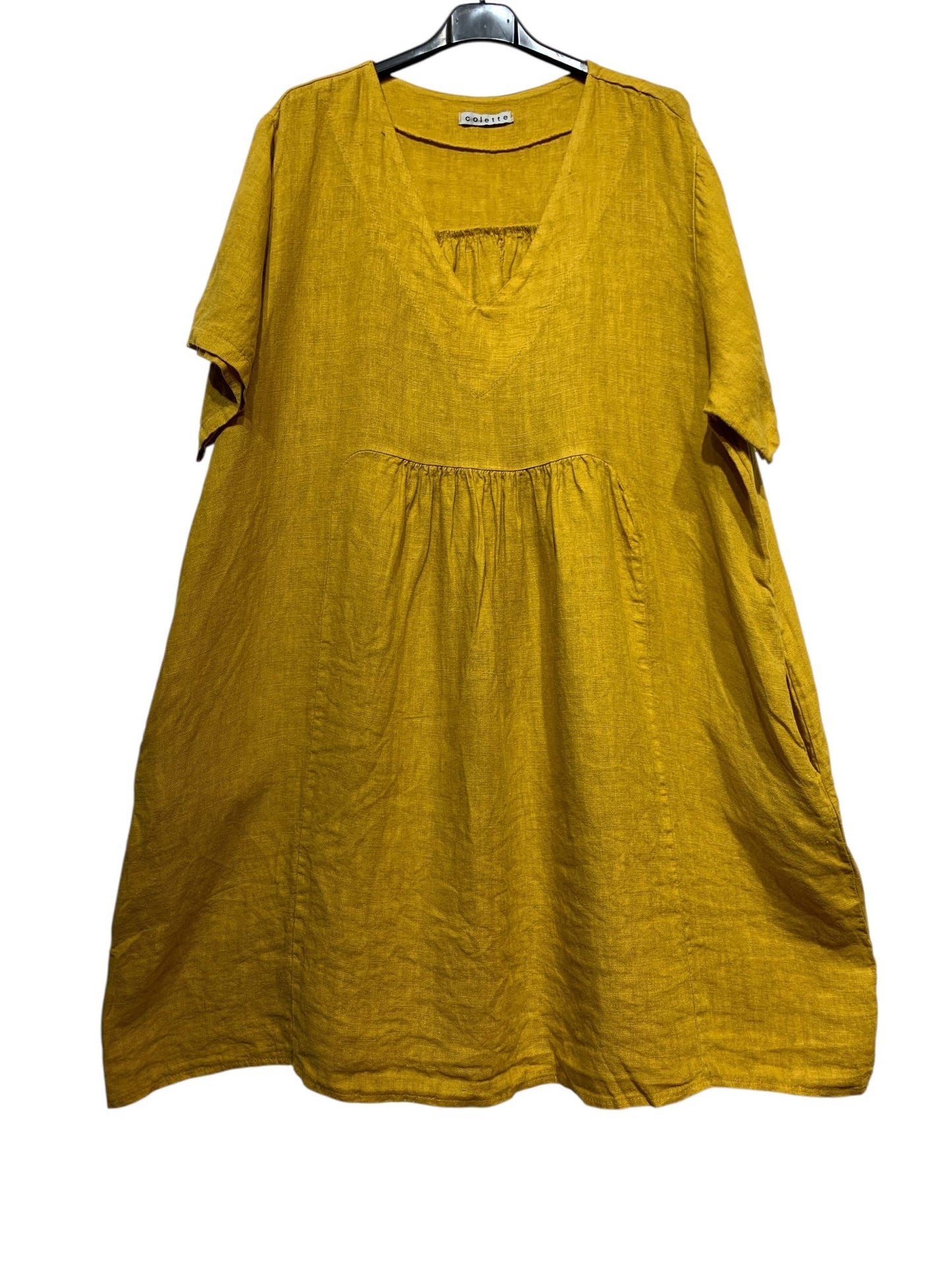 56462 THICK LINEN DRESS