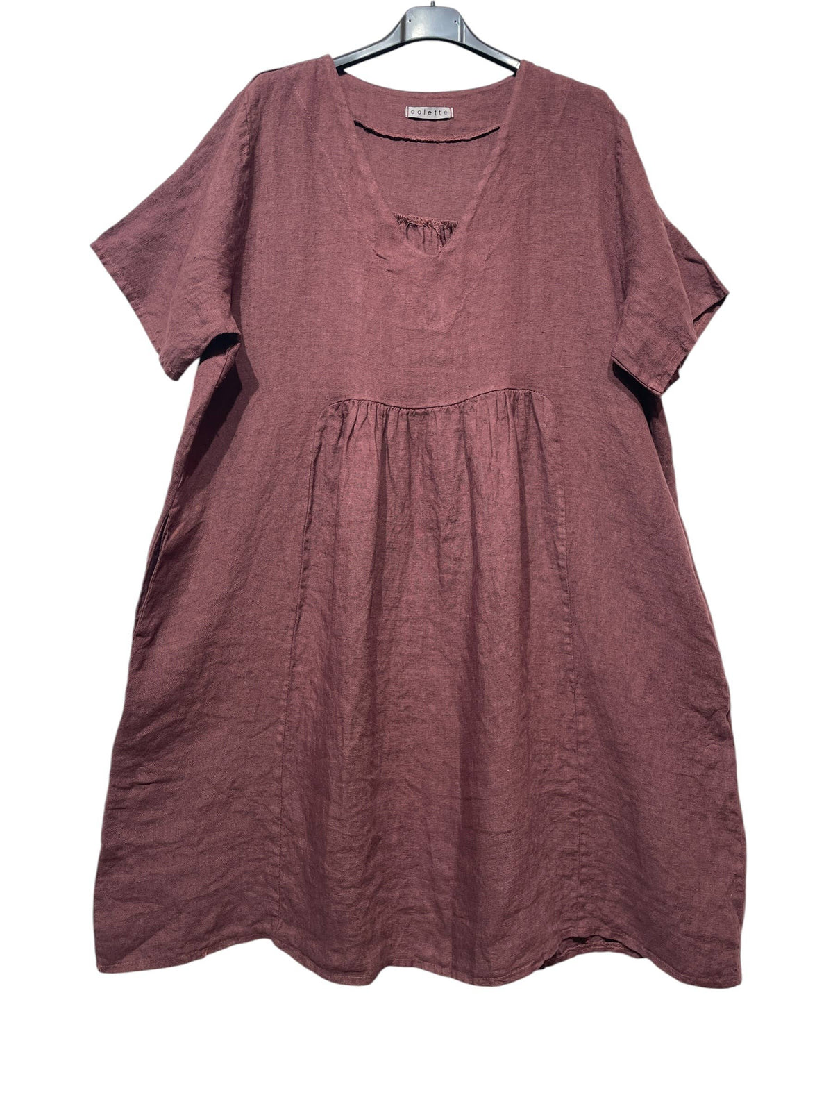56462 THICK LINEN DRESS