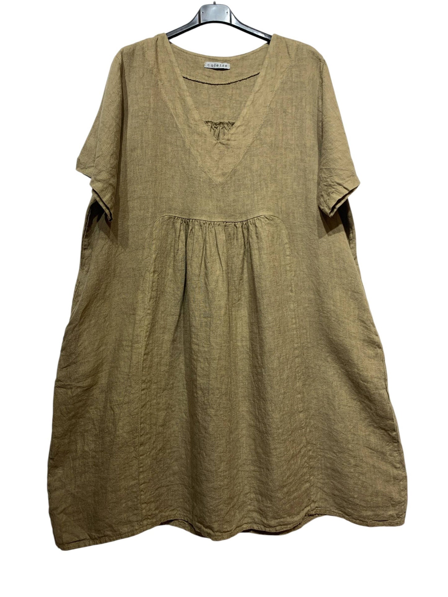 56462 THICK LINEN DRESS