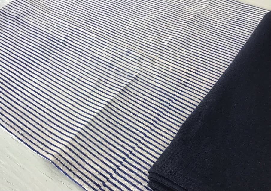 Tablemats Uneven Stripe Blue