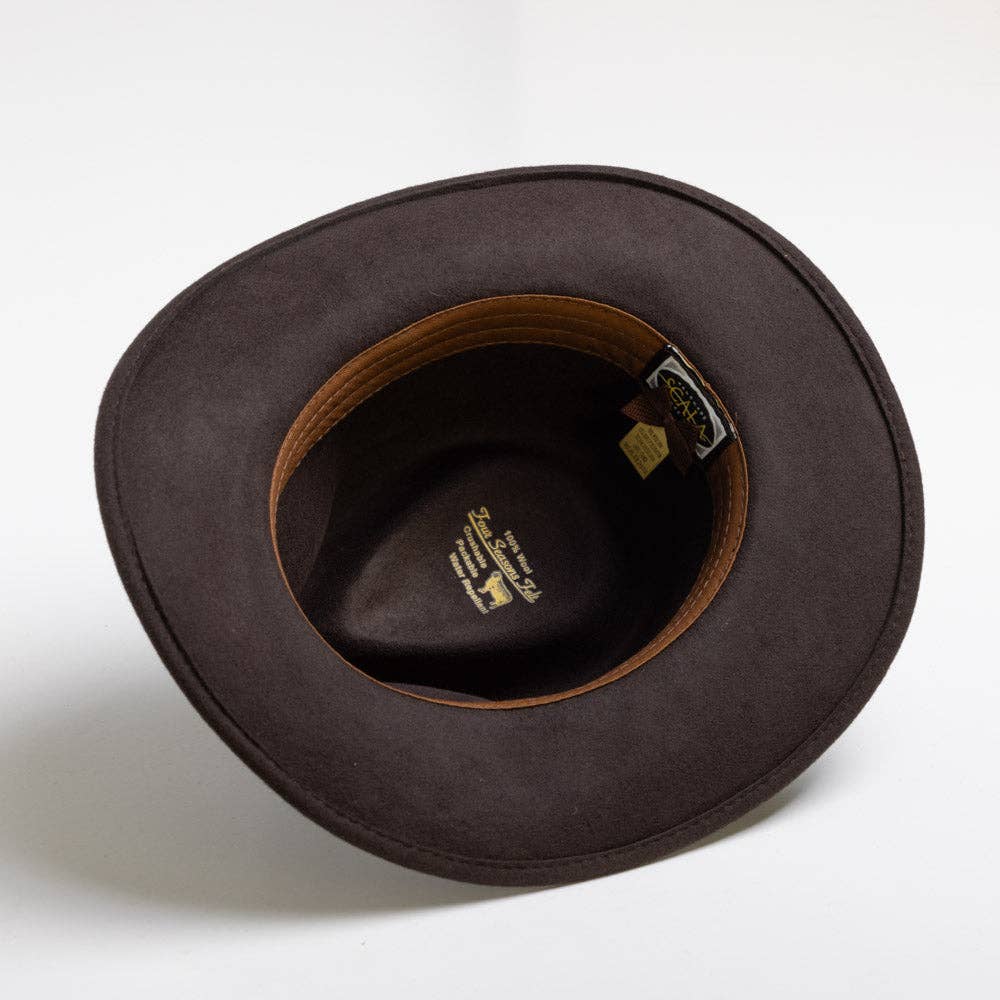 Mens Winter Wool Felt Crushable Hat- San Antonio
