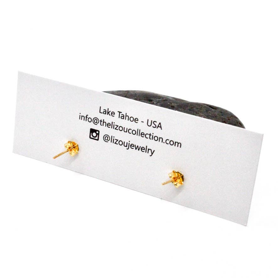 Freshwater Pearl Gold Plated Stud Earrings