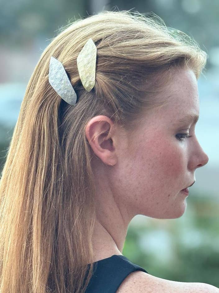 Cynthia Brushed Rock Barrette