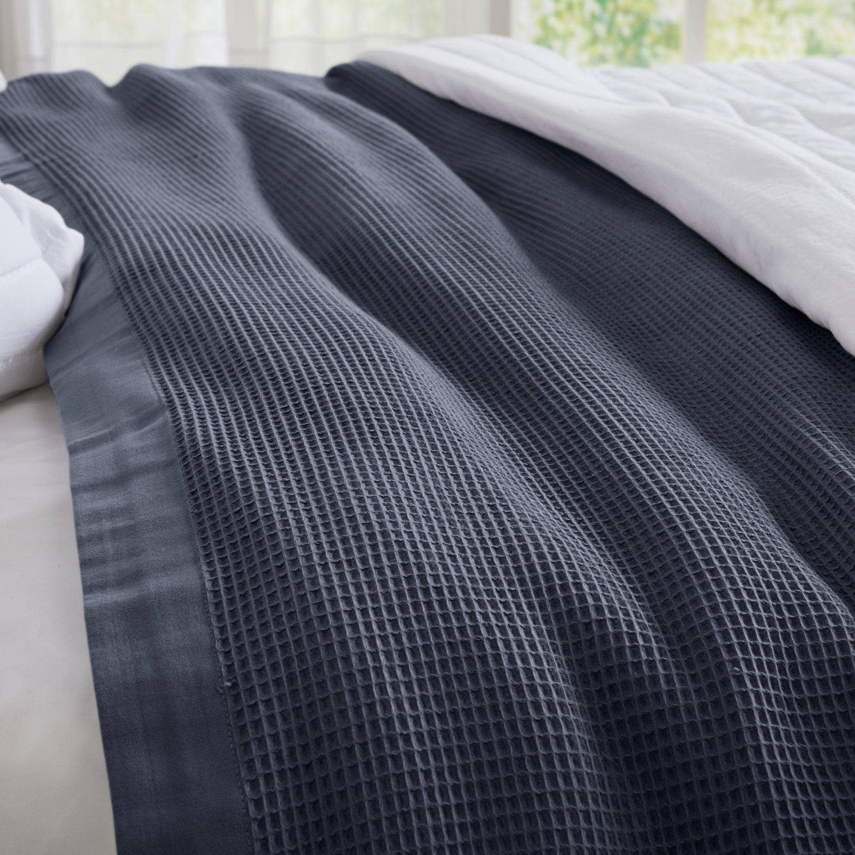 100% Cotton Small Waffle Weave Blanket - Hazel Collection