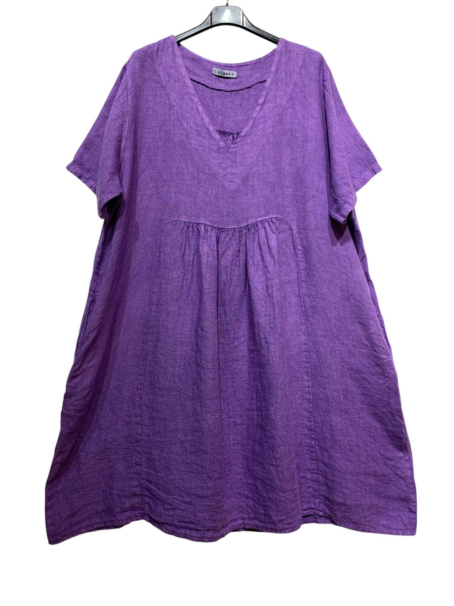 56462 THICK LINEN DRESS