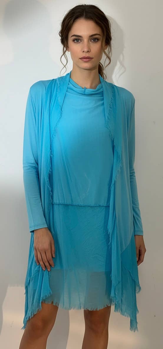 Silk and Viscose Cardigan 
No Tariffs Will Be Ad