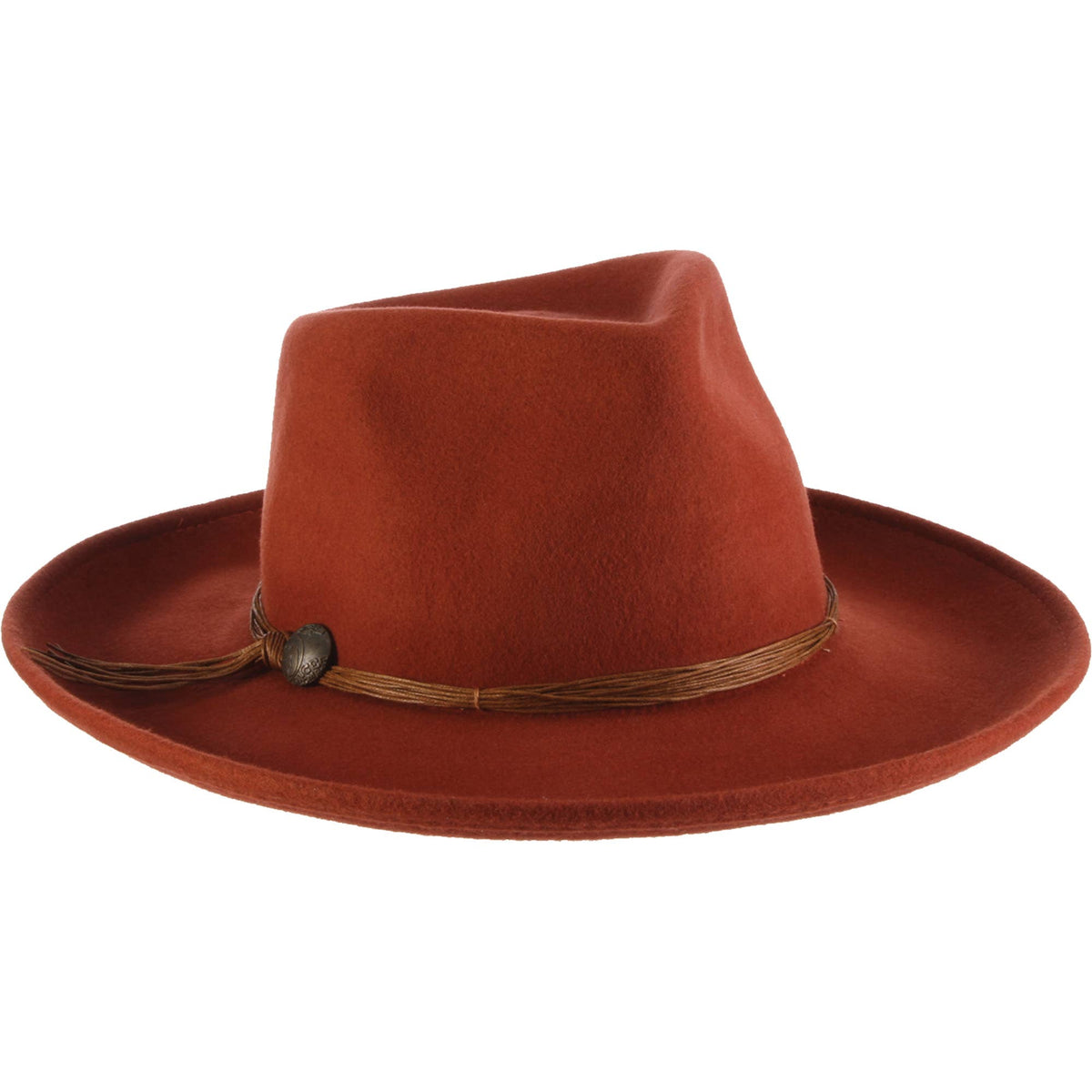 Womens Fall Wool Felt Rancher Hat Wide Brim- Palermo