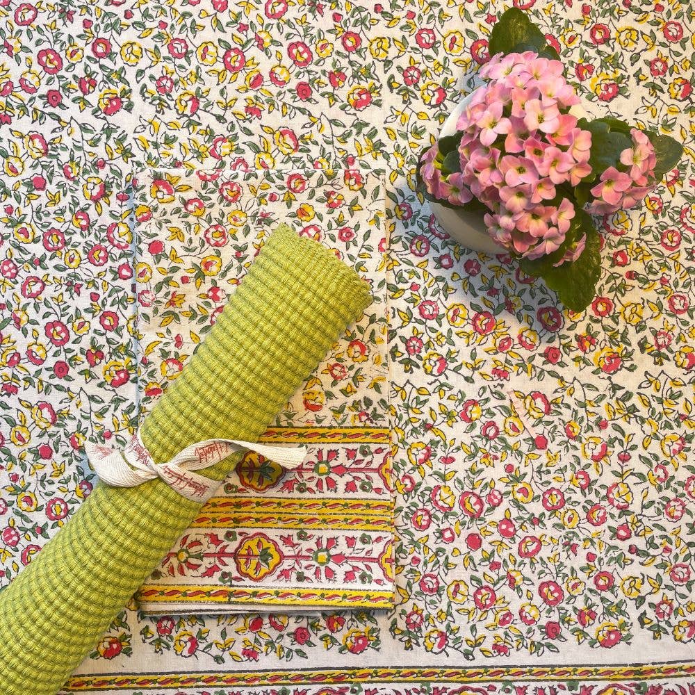 Napkins Cornwall Yellow/Pink