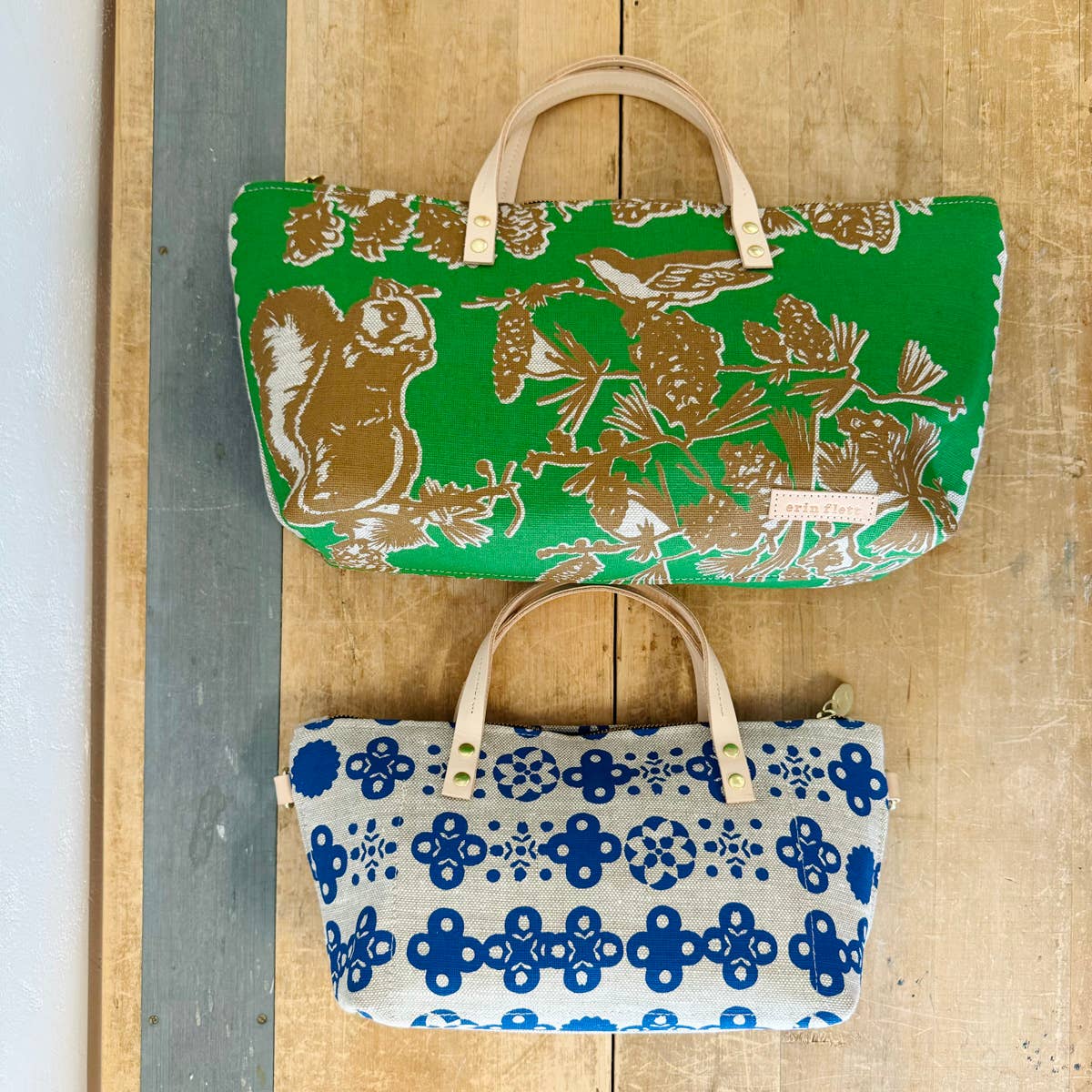 Pine Cone Tree Heavy Linen or Heavy Canvas Satchel Bag