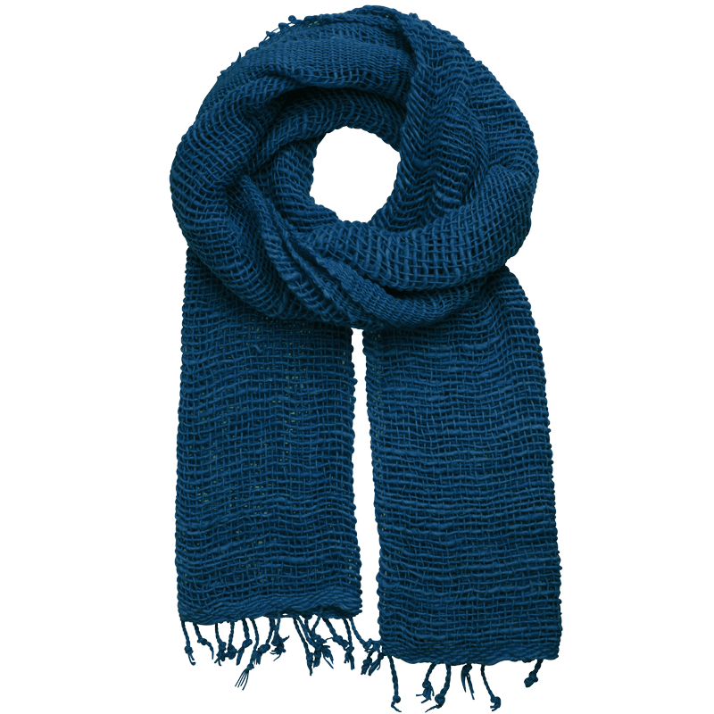 100% Cotton Fair Trade Free Weave Scarf for Fall and Winter
