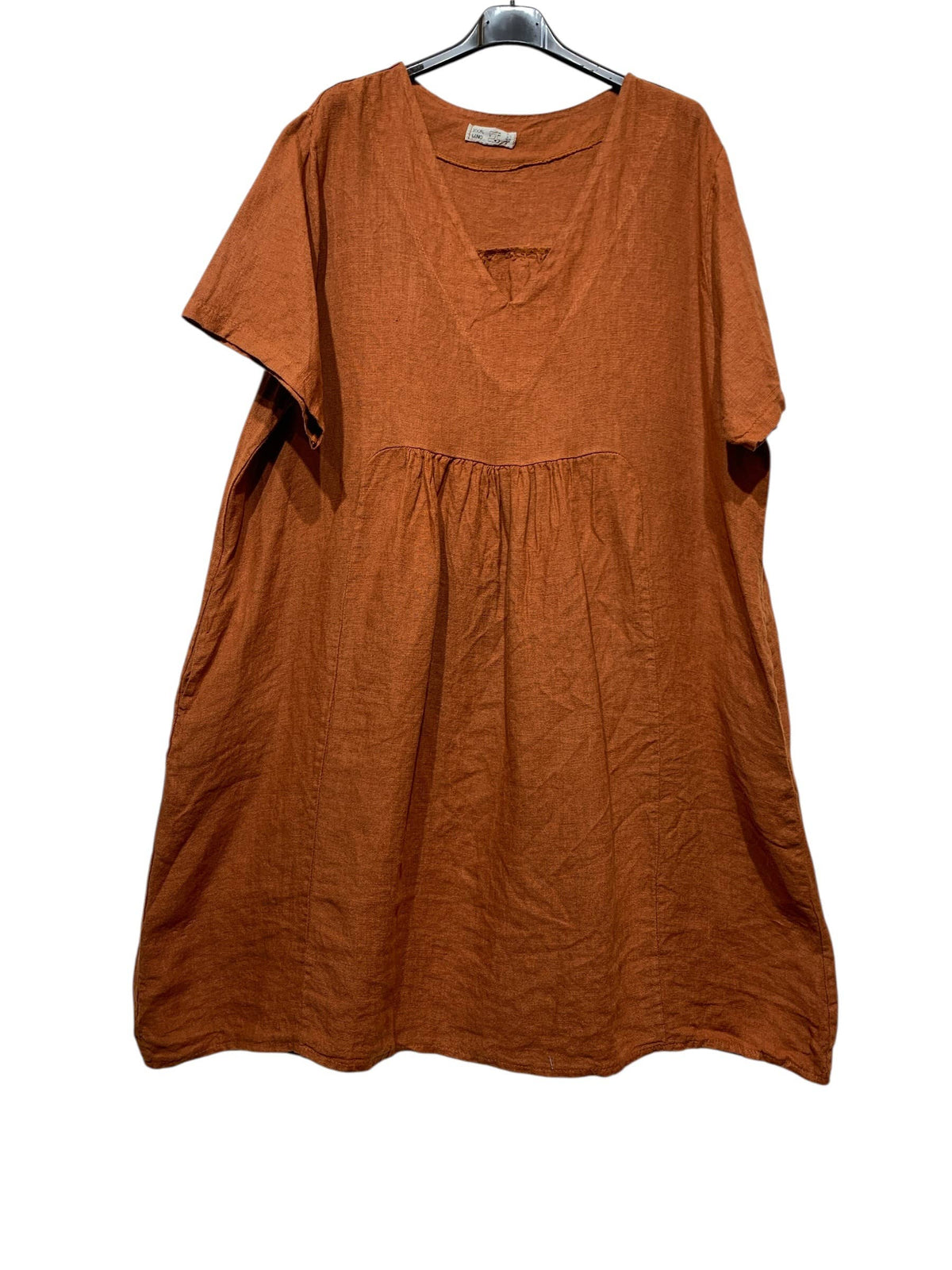 56462 THICK LINEN DRESS