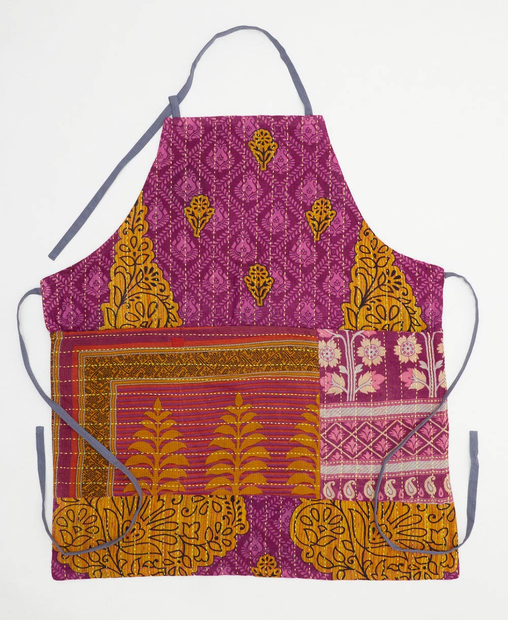 Kantha Bib Apron - No. 250418