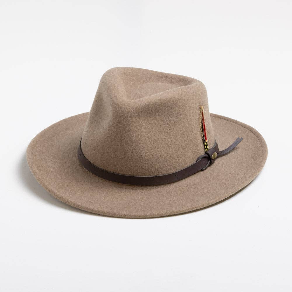 Mens Winter Wool Felt Crushable Hat- Dakota