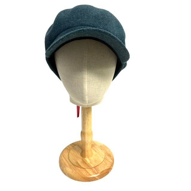 23S-0818 Boiled Wool News Boy Cap