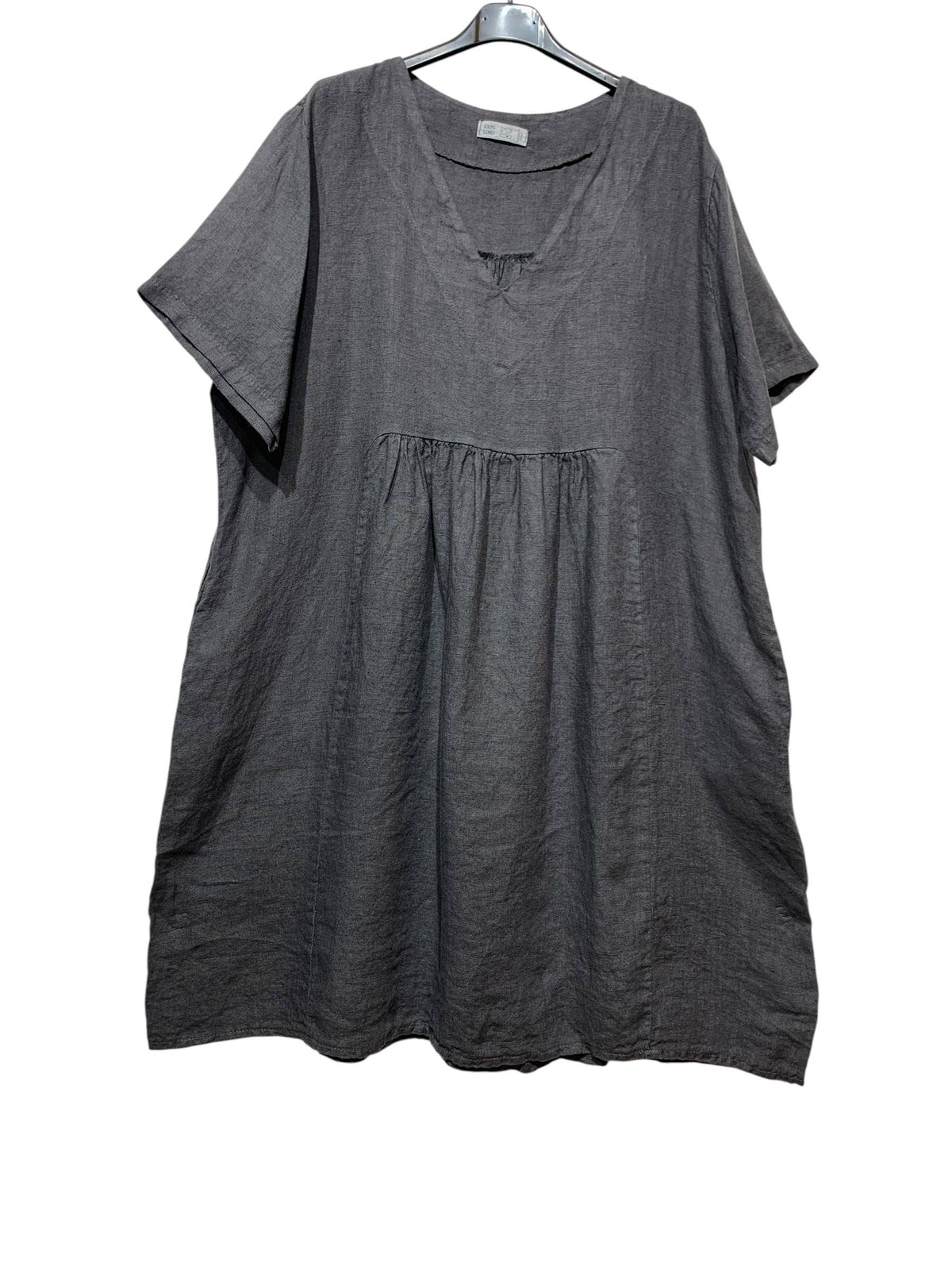 56462 THICK LINEN DRESS